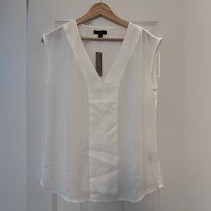 Jcrew nwt ivory sleeveless blouse